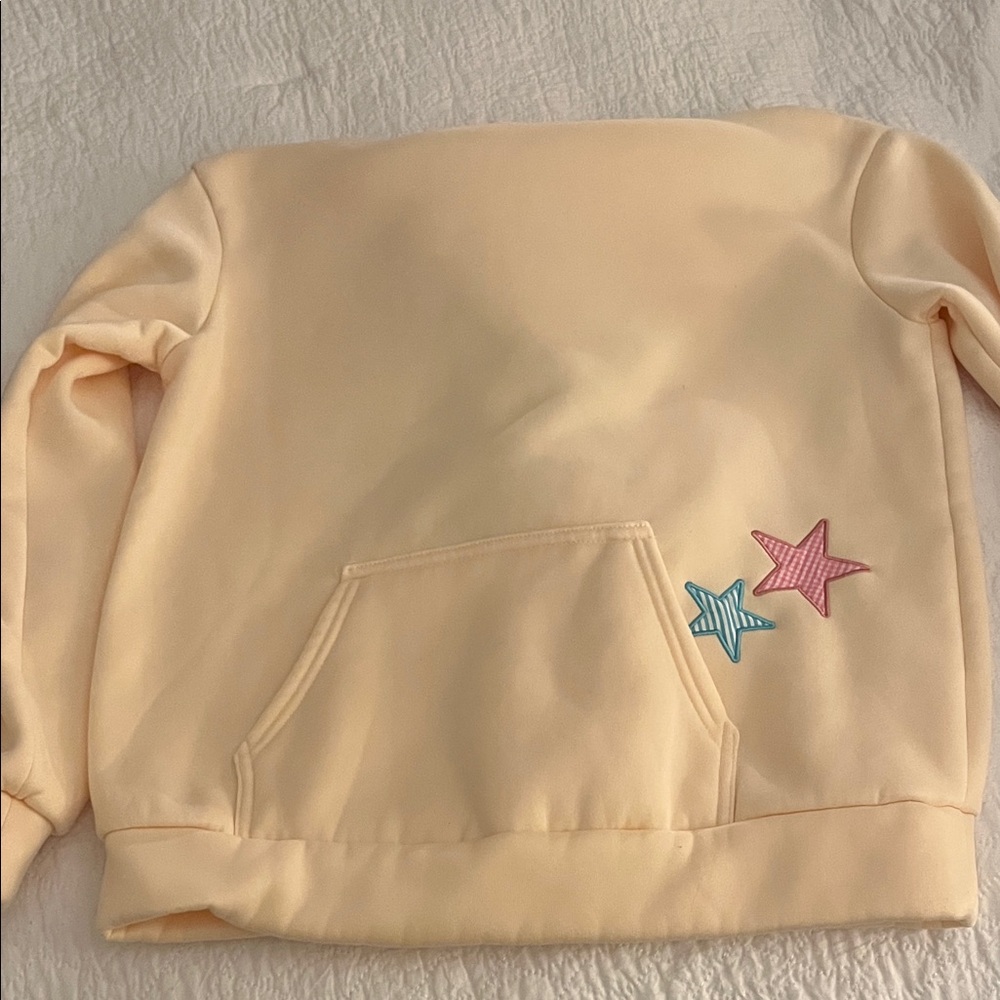 Y2K Yellow Star Patch Hoodie - Picture 5 of 6